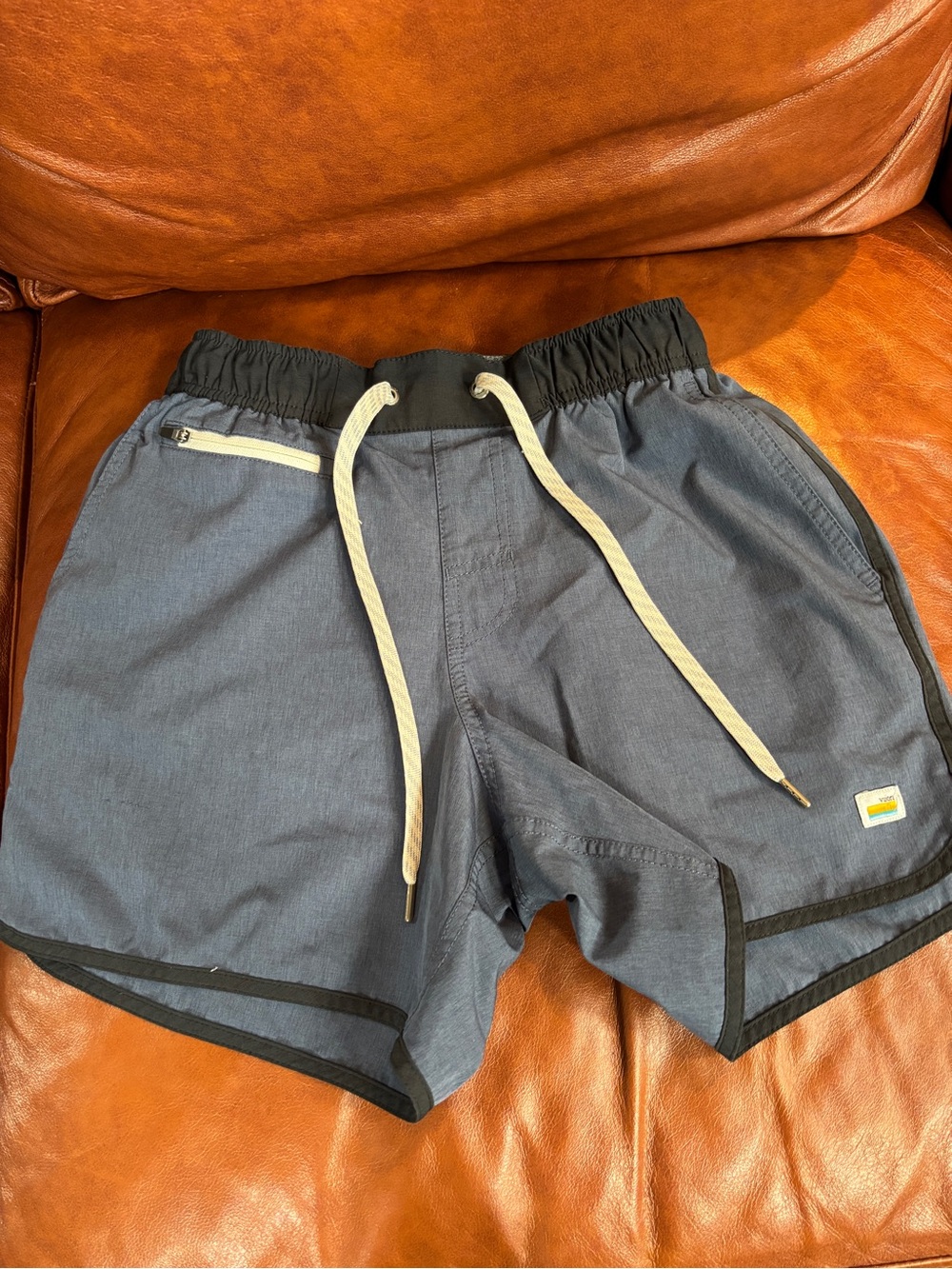 Vuori Men's Athletic Shorts - Charcoal with Black Trim